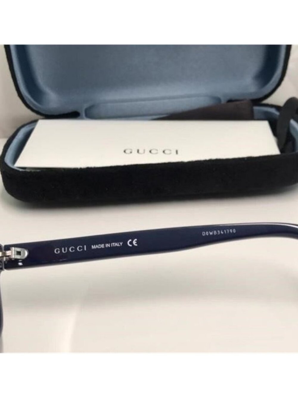 Gucci GG0768O 003 – Shiny Blue Rectangular Frame | 54-16-145 | New Authentic” - Picture 5 of 12